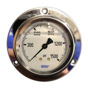 WIKA 2.5" 3-Hole Face Gauge 1500PSI
